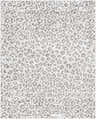 Close-up of the Nagambie Leopard Print Area Rug; gray leopard spots on a light gray background. Design-Rectangle-71010