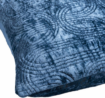 Naif Navy Blue Velvet Accent Pillow - Clearance