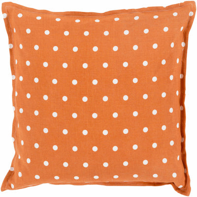 Nanpean Orange Polka Dot Throw Pillow - Clearance