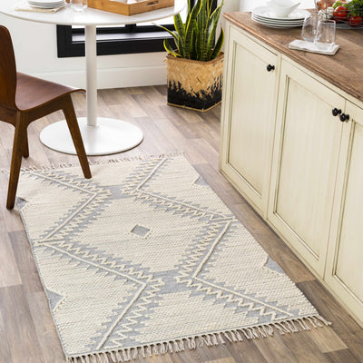 Naranjito Cream/Slate Trellis 2x3 Rug - Clearance