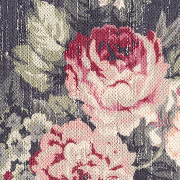 Narrabri Floral Navy Tassel Lumbar Pillow - Clearance