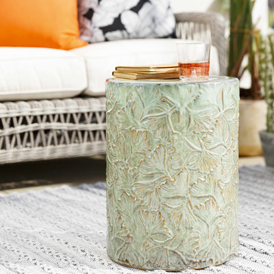 Natividad Vintage Floral Ceramic Stool