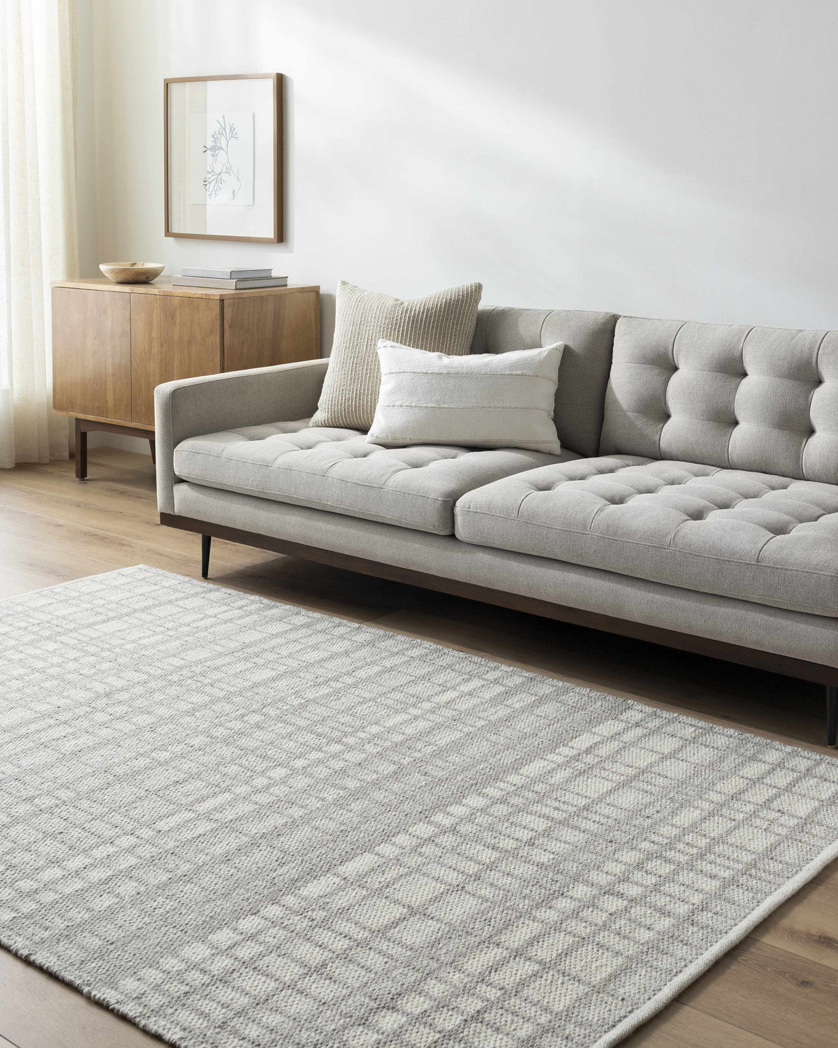 Nissa Light Gray Area Rug - Clearance