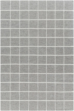 Nissa Gray Checkered Wool Rug