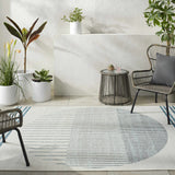 Nabil Slate Blue Area Rug - Clearance