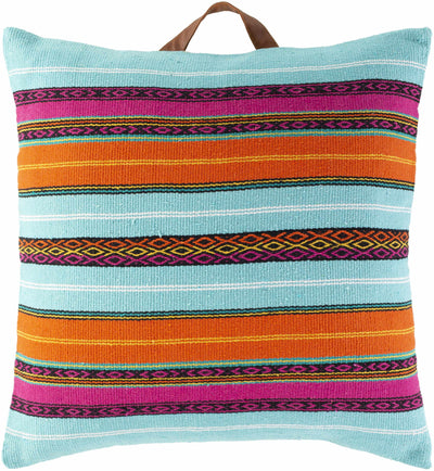 Anca Vibrant Striped Square Throw Pillow - Clearance