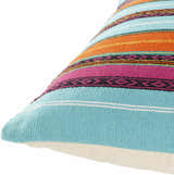 Anca Vibrant Striped Square Throw Pillow - Clearance