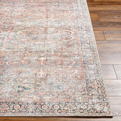 Peach Noda Vintage Washable Area Rug - Clearance