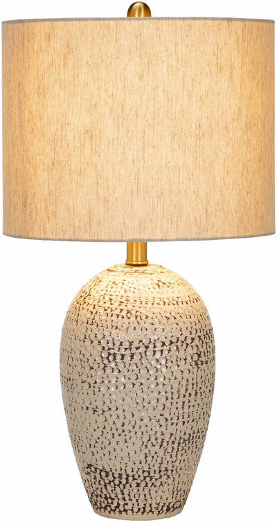 Napoles Beige Ceramic Textured Table Lamp