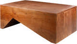 Aumbay Walnut Wooden  Coffee Table