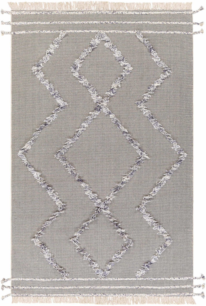 Needville Gray High-Low Rug - Clearance