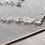 Needville Gray High-Low Rug - Clearance
