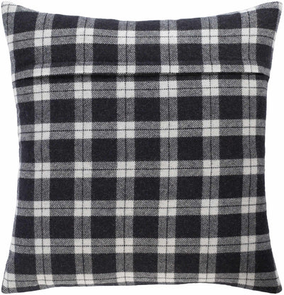 Negreet Black & White Plaid Throw Pillow - Clearance