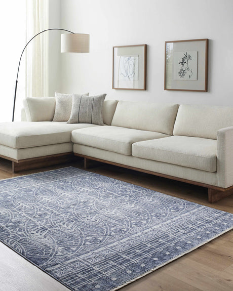 Netro Blue Area Rug