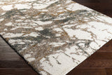 Ngunnawal Cream/Brown Marble Plush Rug