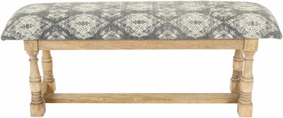 Nikfer Beige Textured Bench