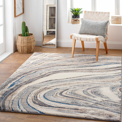 Nillumbik Gray Marble Design Rug