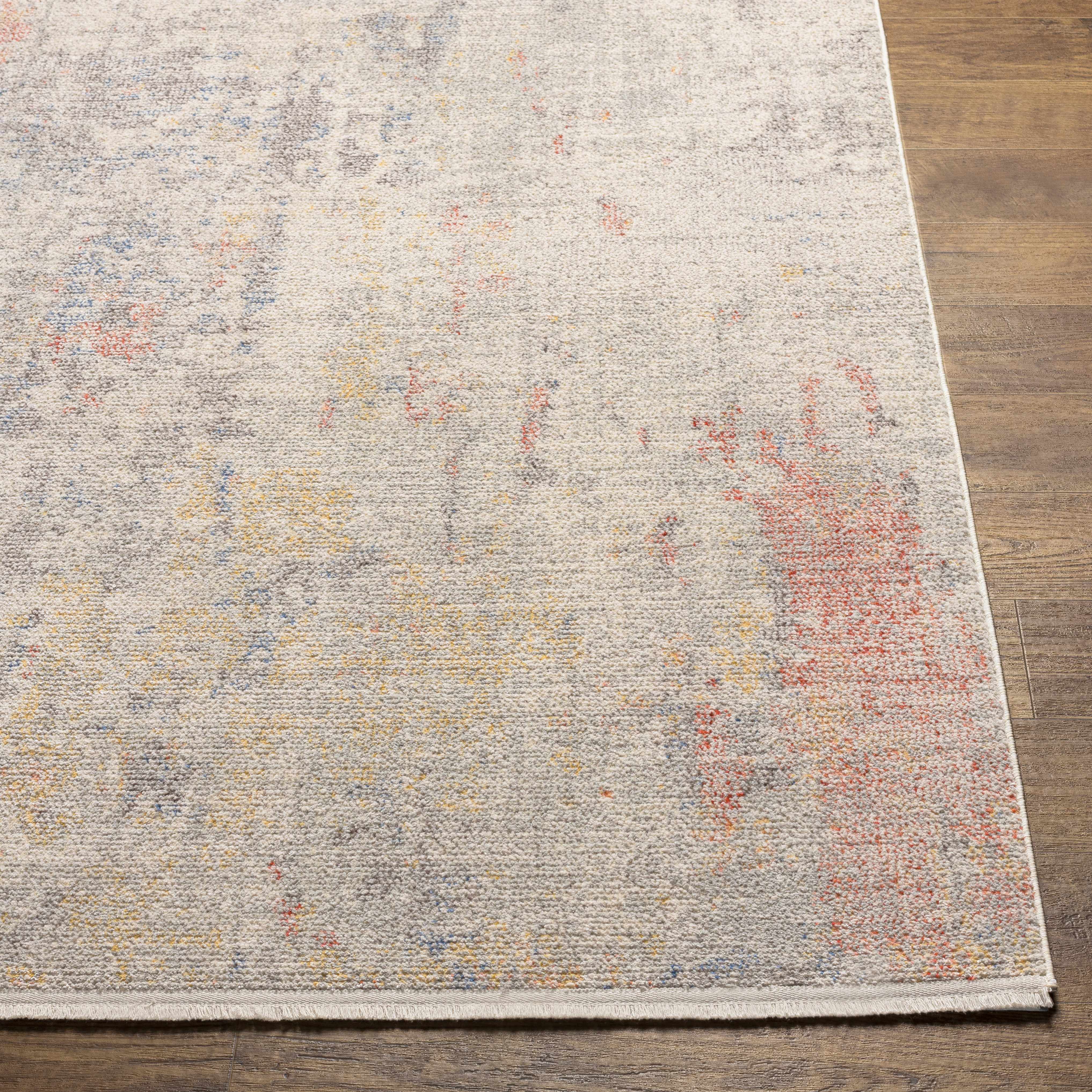 Straight-on shot of Nile Area Rug - Clearance, providing a full look at the design. Contemporary Area Rug Backing  