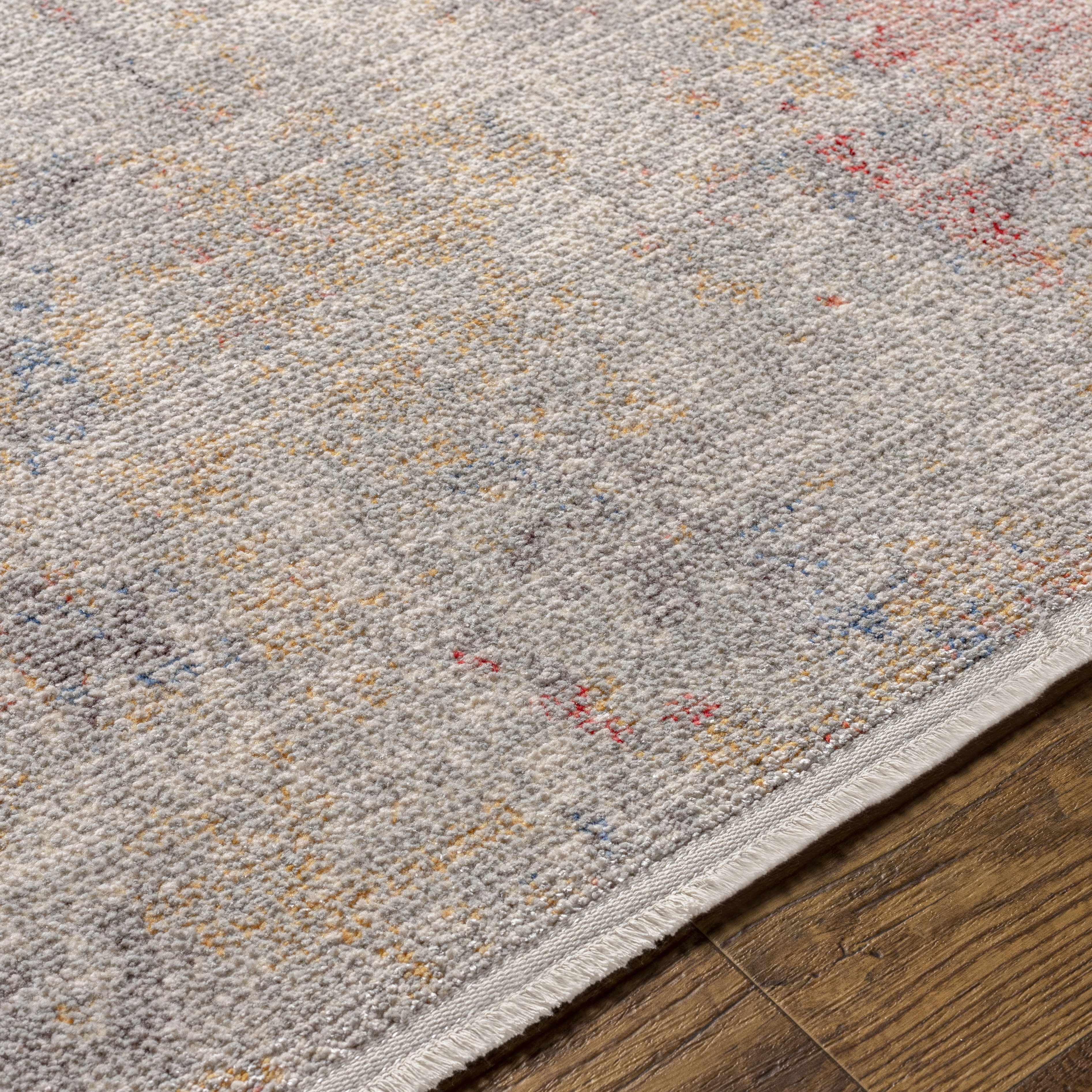 Close-up of the texture on Nile Area Rug - Clearance, showing fabric weave and feel. Contemporary Area Rug Backing  