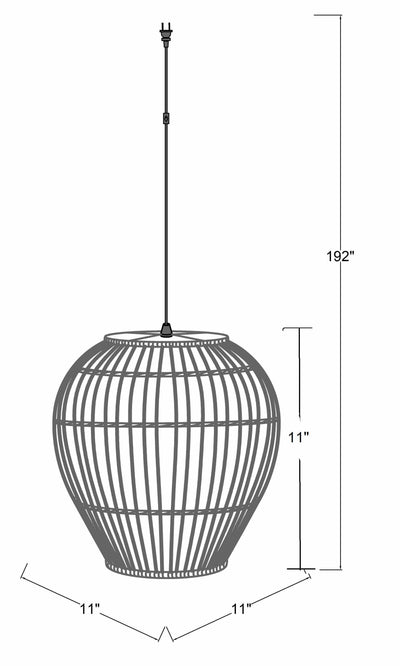 Unionport Rattan Ceiling Lighting