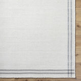 Nimue Cream & Charcoal Bordered Area Rug - Clearance