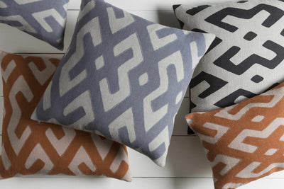 Armthorpe Geometric Gray Accent Pillow - Clearance