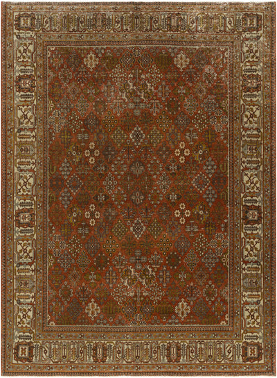 Unique Hand Knotted Traditional Turkish 7x10 Wool Rug