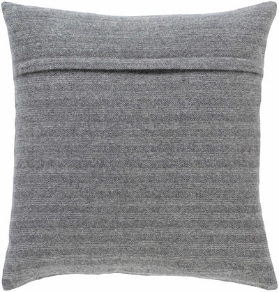 Northfleet Charcoal Ivory Square Throw Pillow