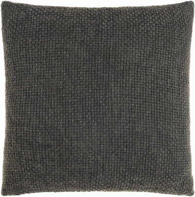 Nusa Charcoal Square Throw Pillow