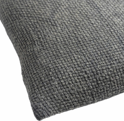 Nusa Charcoal Square Throw Pillow