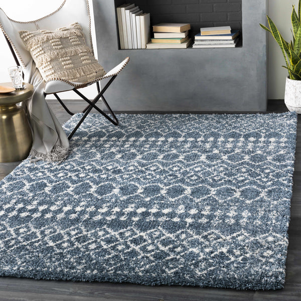 Dark Blue Navassa Area Rug - Clearance