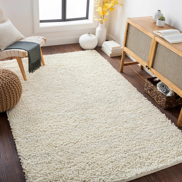 Oakridge Solid Cream Tingly Shag Rug