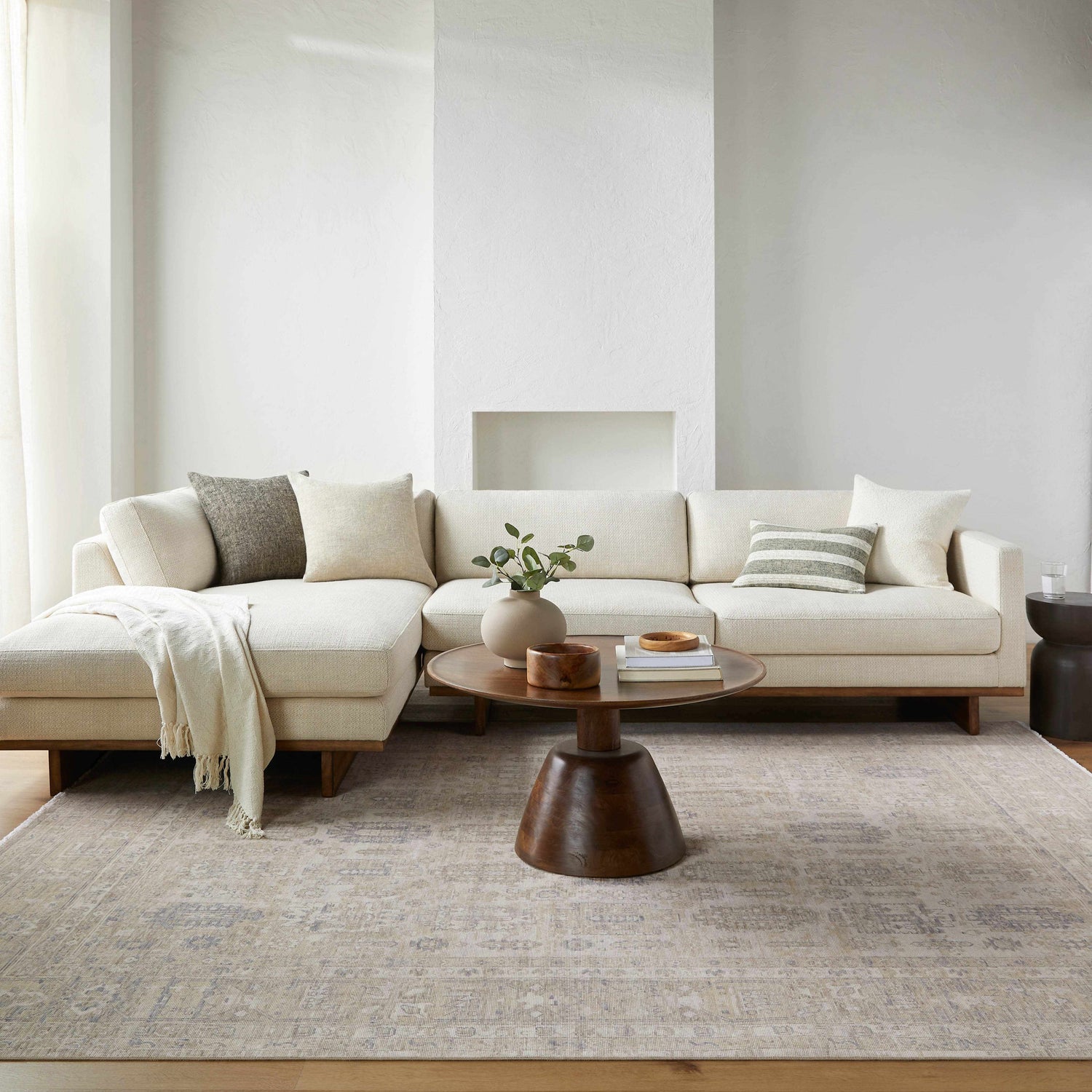 Chiconcuac Cream Throw Blanket