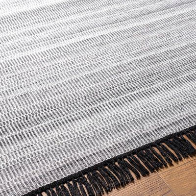 Ocampo Gray Flatweave Area Rug with tassels - Clearance