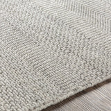 Ocate Gray Wool Area Rug - Clearance