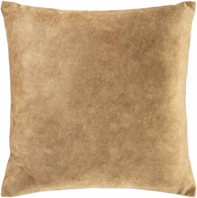 Lurugan Brown Square Throw Pillow