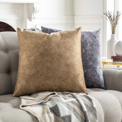 Chalkville Gray Square Throw Pillow - Clearance