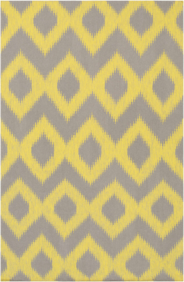 Oradell Yellow Ikat Wool Rug - Clearance