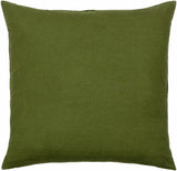 Orit Olive Green Corduroy Accent Pillow
