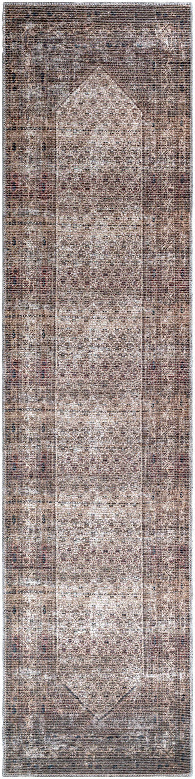 Tan Ormstown Distressed Washable Area Rug - Clearance