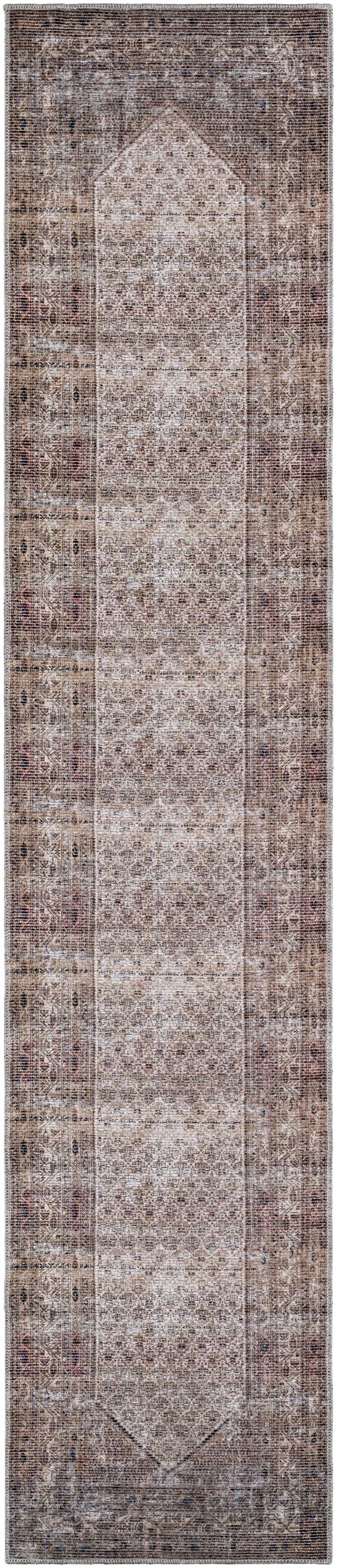 Tan Ormstown Distressed Washable Area Rug - Clearance