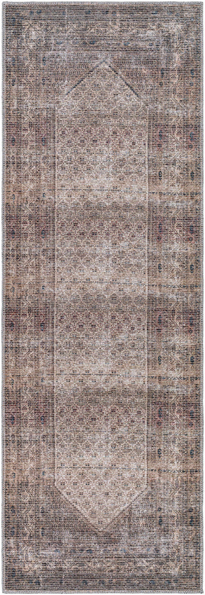 Tan Ormstown Distressed Washable Area Rug - Clearance