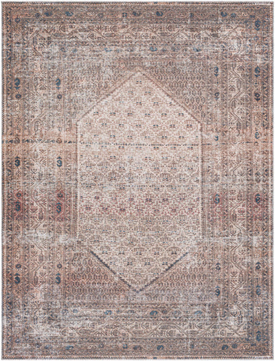 Tan Ormstown Distressed Washable Area Rug - Clearance