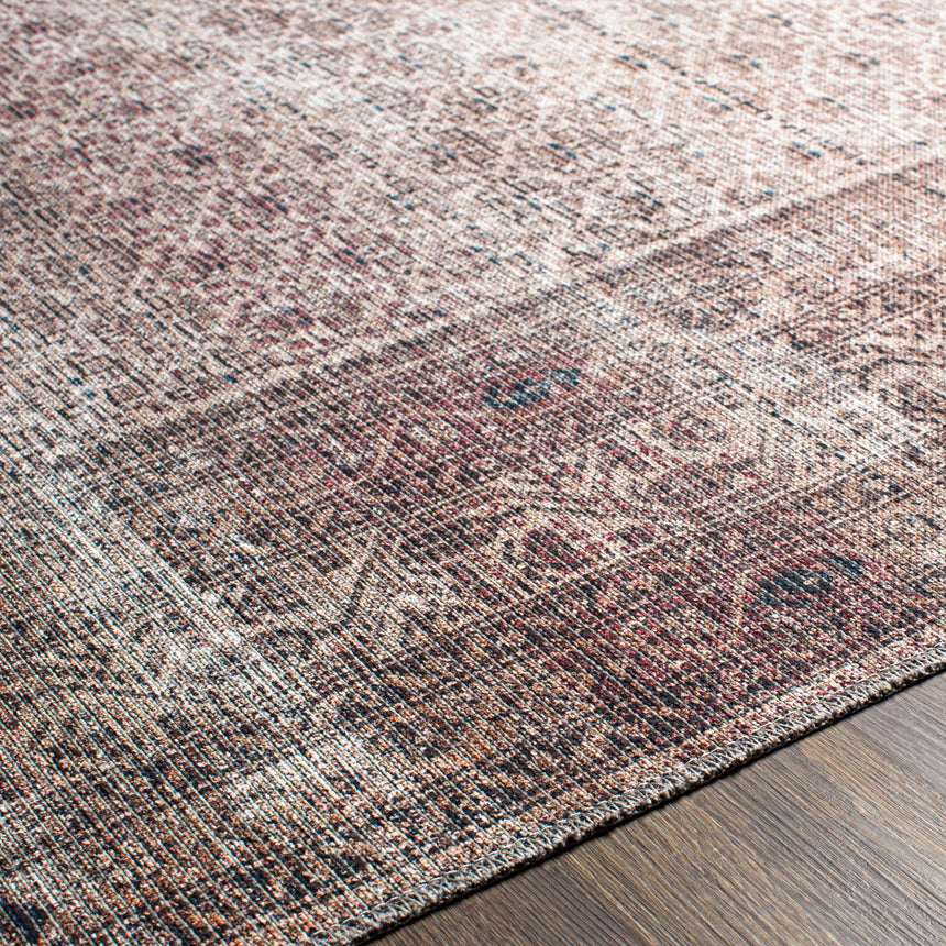 Tan Ormstown Distressed Washable Area Rug - Clearance