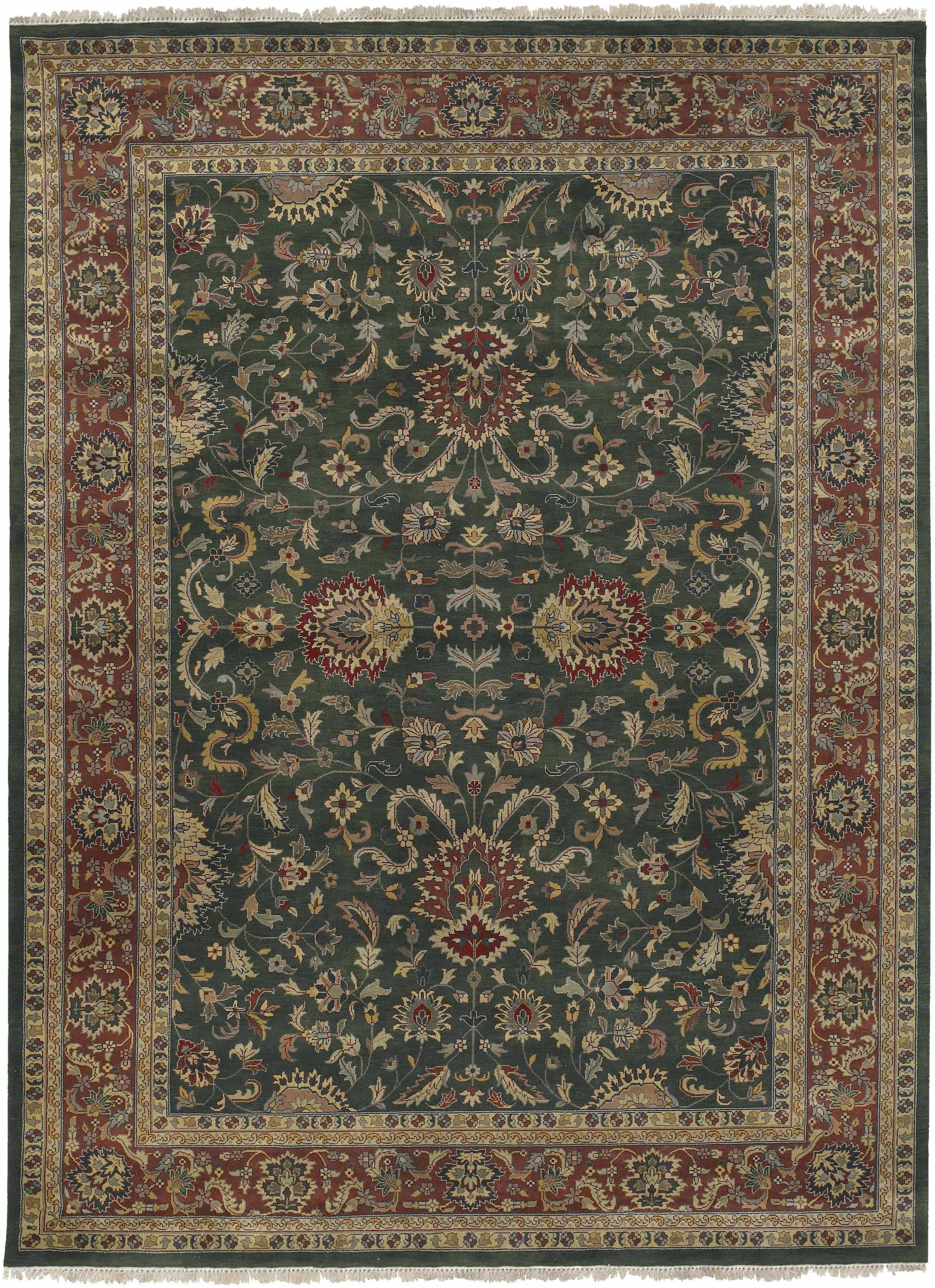 Reverse side of Oronogo Area Rug - Clearance, focusing on underside structure and material.Traditional Area Rug Backing  