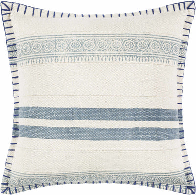 Oscar Blue Striped Throw Pillow