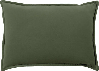 Oshtemo Green Velvet Throw Pillow