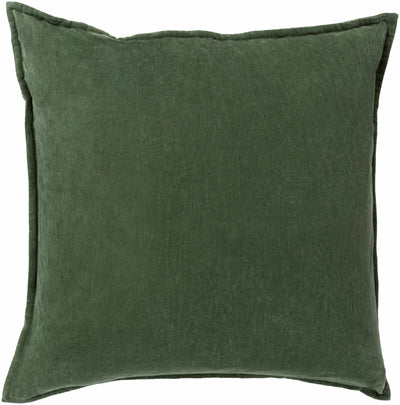 Oshtemo Green Velvet Throw Pillow