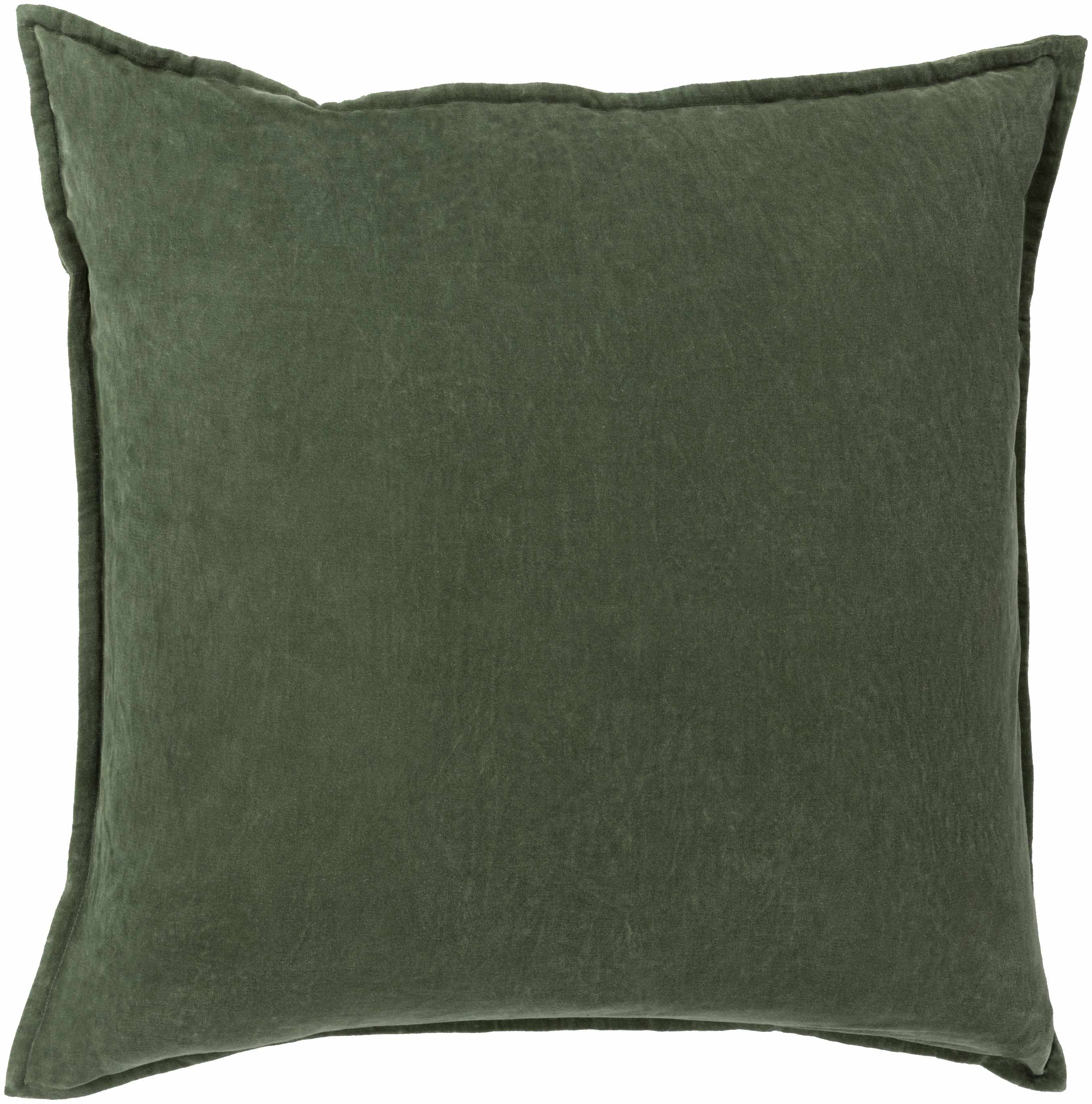 Reverse side of Oshtemo Green Velvet Throw Pillow, focusing on underside structure and material.Contemporary Throw PillowsBacking  22" Square Pillow Cover