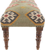 Oslob Rustic Patterned Wood Stool